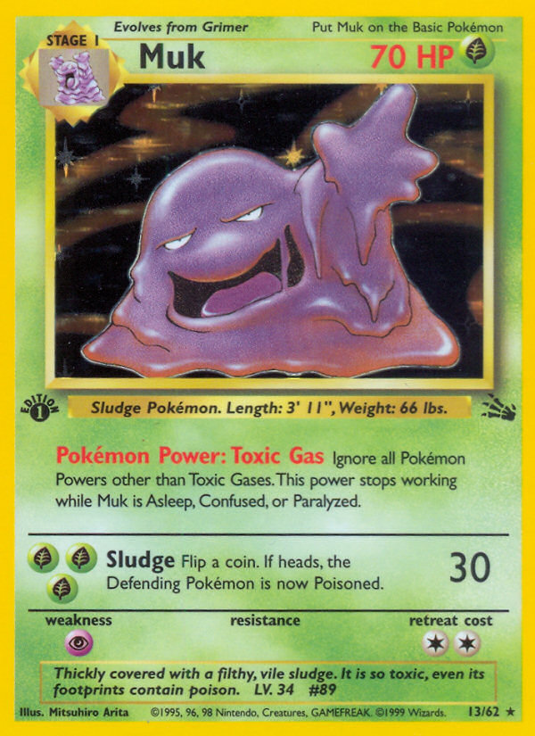 Muk (13/62) [Fossil 1st Edition] | Mindsight Gaming