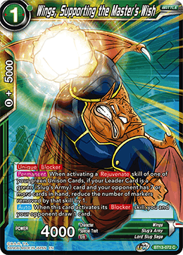 Wings, Supporting the Master's Wish (Common) [BT13-072] | Mindsight Gaming
