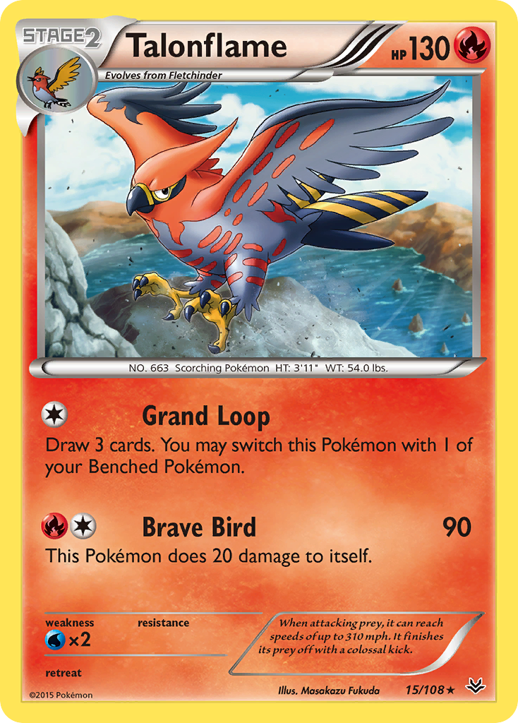 Talonflame (15/108) [XY: Roaring Skies] | Mindsight Gaming