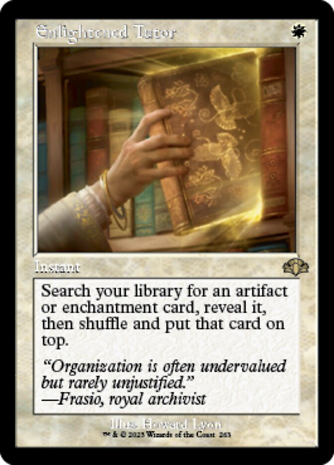 Enlightened Tutor (Retro) [Dominaria Remastered] | Mindsight Gaming