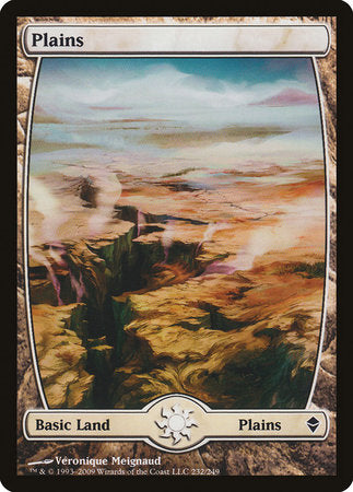 Plains (232) - Full Art [Zendikar] | Mindsight Gaming