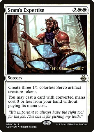 Sram's Expertise [Aether Revolt Promos] | Mindsight Gaming