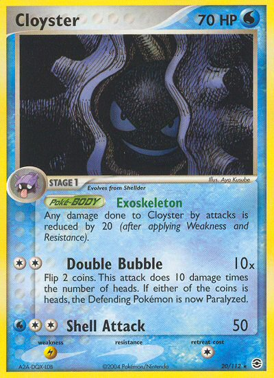 Cloyster (20/112) [EX: FireRed & LeafGreen] | Mindsight Gaming