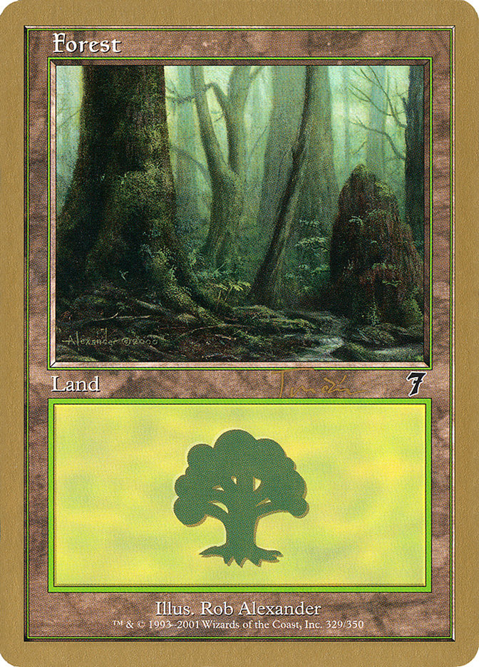 Forest (jt329) (Jan Tomcani) [World Championship Decks 2001] | Mindsight Gaming