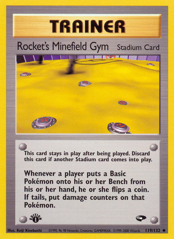 Rocket's Minefield Gym (119/132) [Gym Challenge 1st Edition] | Mindsight Gaming