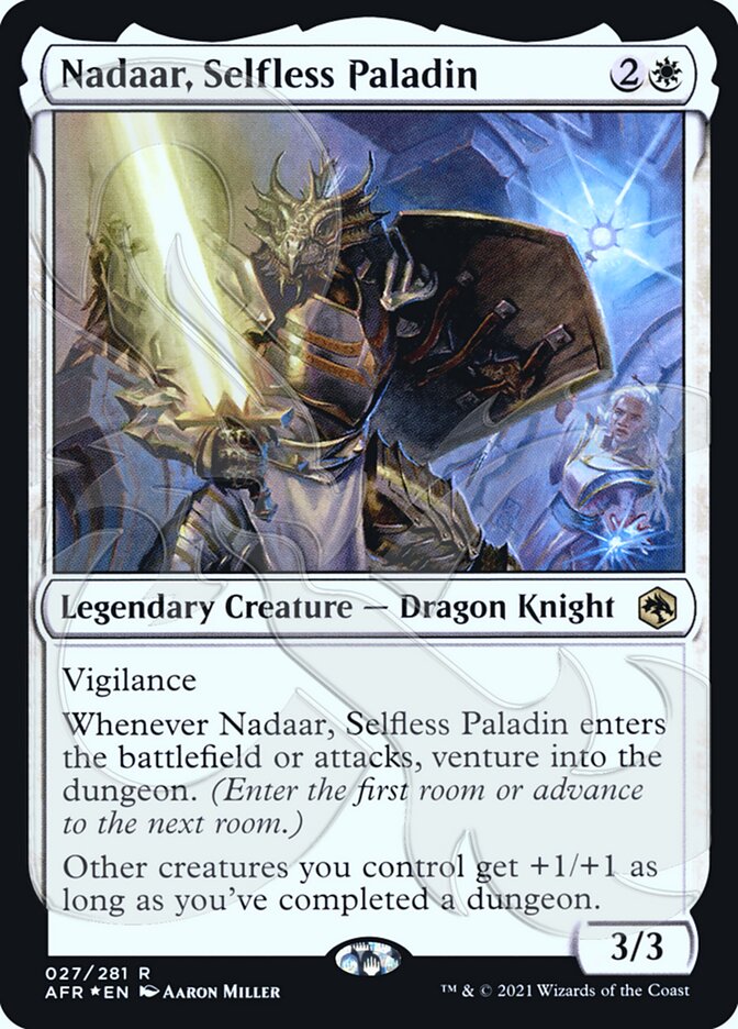 Nadaar, Selfless Paladin (Ampersand Promo) [Dungeons & Dragons: Adventures in the Forgotten Realms Promos] | Mindsight Gaming