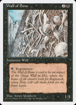 Wall of Bone [Fourth Edition] | Mindsight Gaming