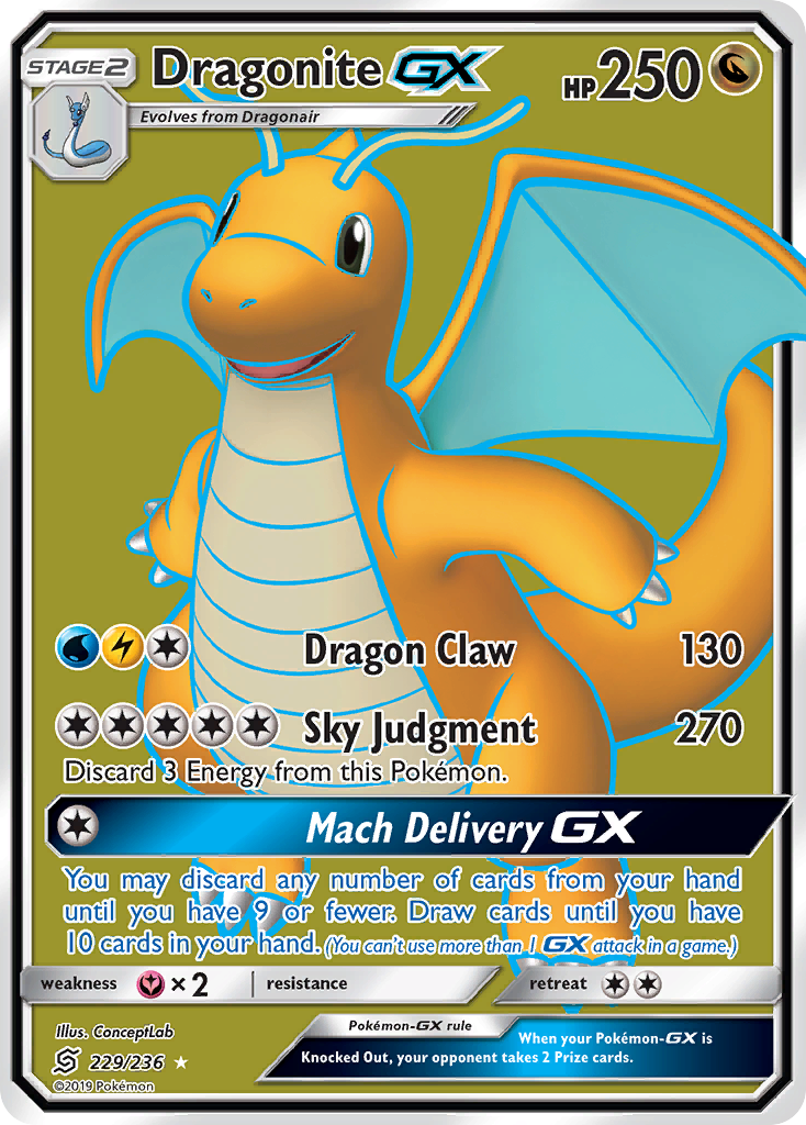 Dragonite GX (229/236) [Sun & Moon: Unified Minds] | Mindsight Gaming