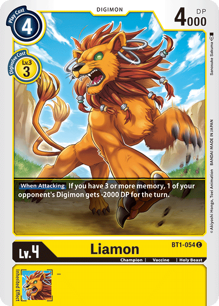 Liamon [BT1-054] [Release Special Booster Ver.1.0] | Mindsight Gaming