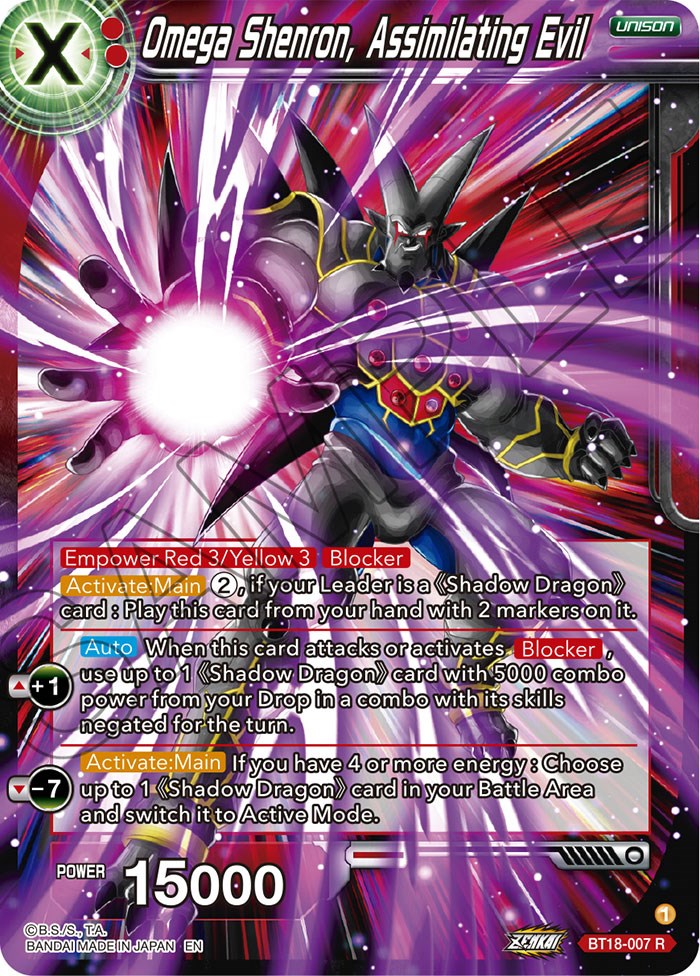 Omega Shenron, Assembling Evil (BT18-007) [Dawn of the Z-Legends] | Mindsight Gaming