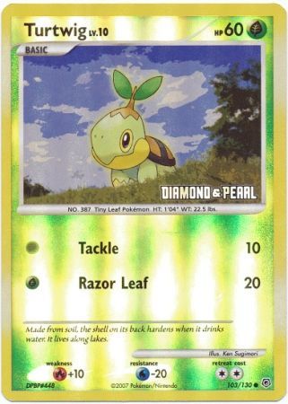 Turtwig (103/130) [Burger King Promos: 2008 Collection] | Mindsight Gaming