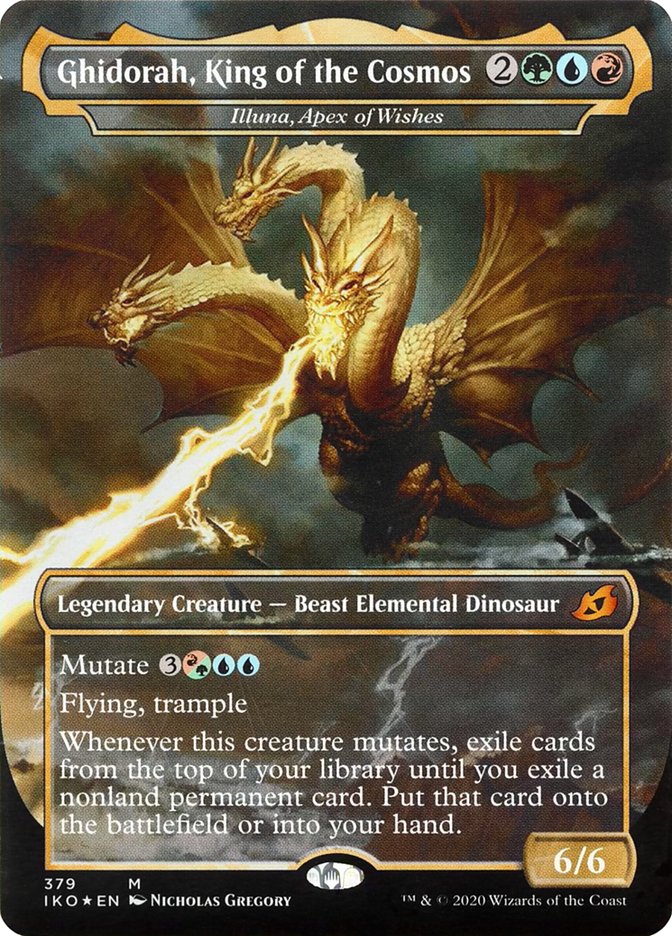 Illuna, Apex of Wishes - Ghidorah, King of the Cosmos (Godzilla Series) [Ikoria: Lair of Behemoths] | Mindsight Gaming