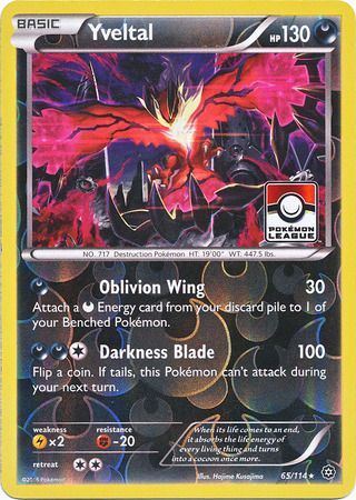 Yveltal (65/114) (Steam Siege League Promo) [XY: Steam Siege] | Mindsight Gaming