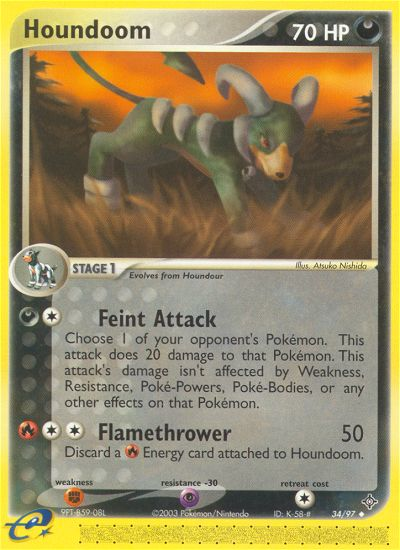 Houndoom (34/97) [EX: Dragon] | Mindsight Gaming