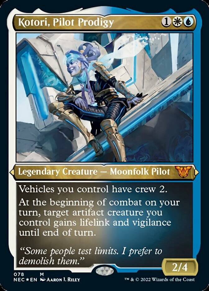 Kotori, Pilot Prodigy (Showcase Display Commander) [Kamigawa: Neon Dynasty Commander] | Mindsight Gaming