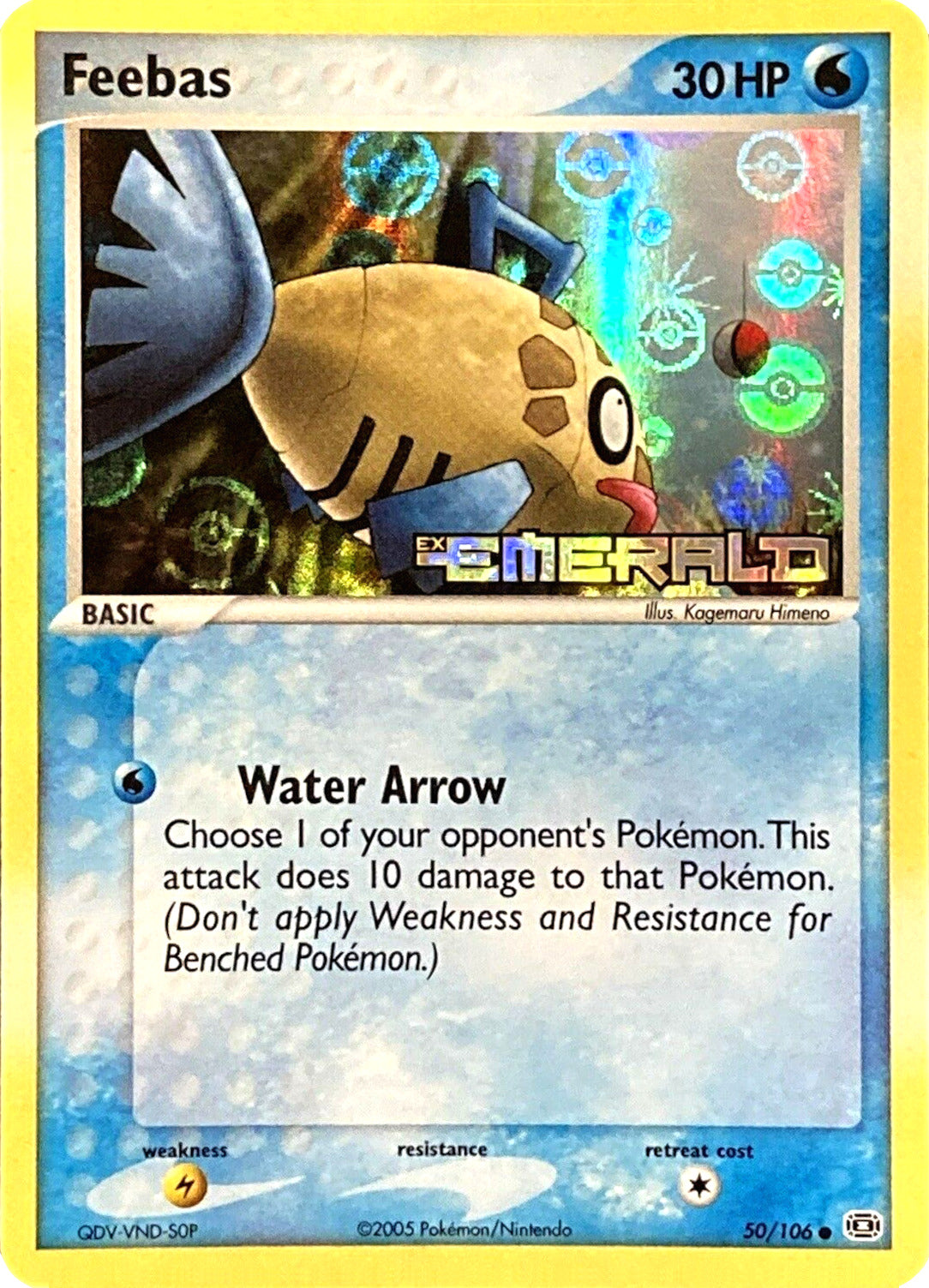 Feebas (50/106) (Stamped) [EX: Emerald] | Mindsight Gaming