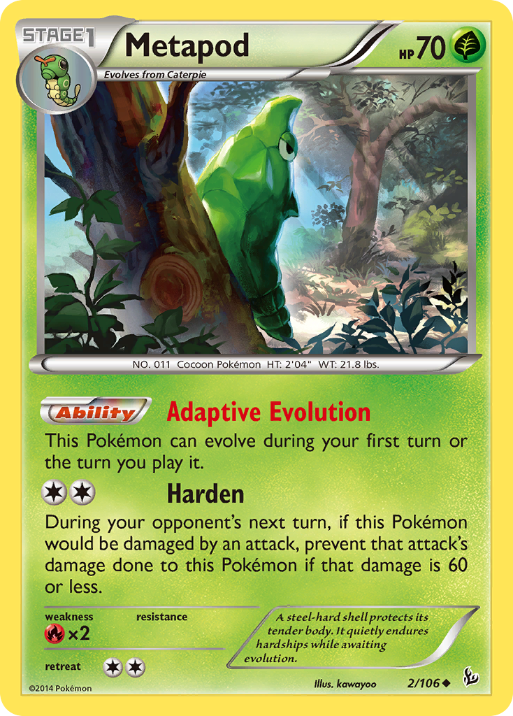 Metapod (2/106) [XY: Flashfire] | Mindsight Gaming