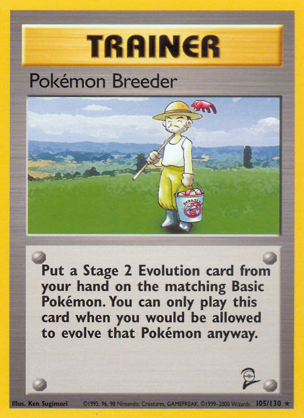 Pokemon Breeder (105/130) [Base Set 2] | Mindsight Gaming