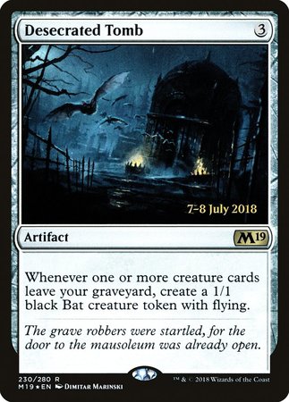 Desecrated Tomb [Core Set 2019 Promos] | Mindsight Gaming