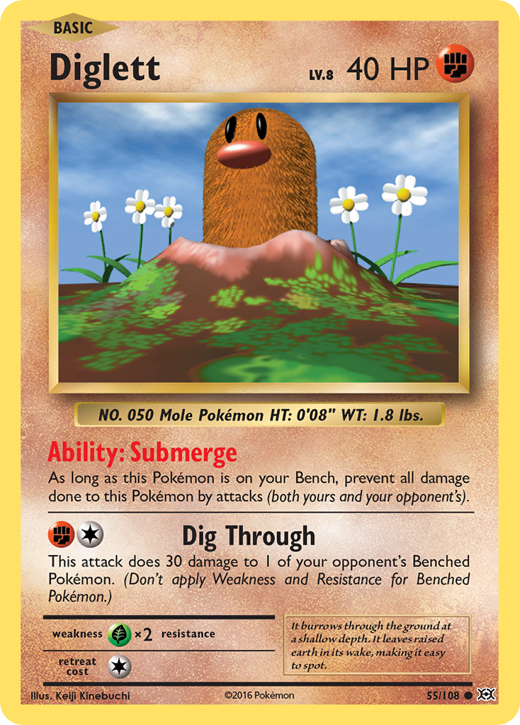 Diglett (55/108) [XY: Evolutions] | Mindsight Gaming