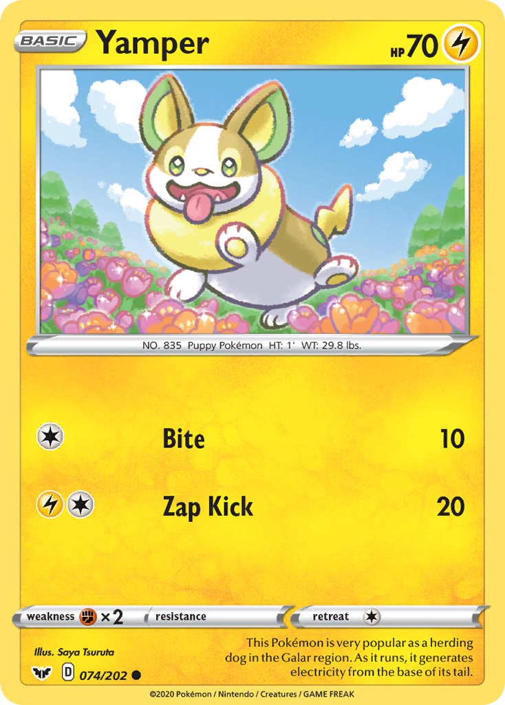 Yamper (074/202) [Sword & Shield: Base Set] | Mindsight Gaming