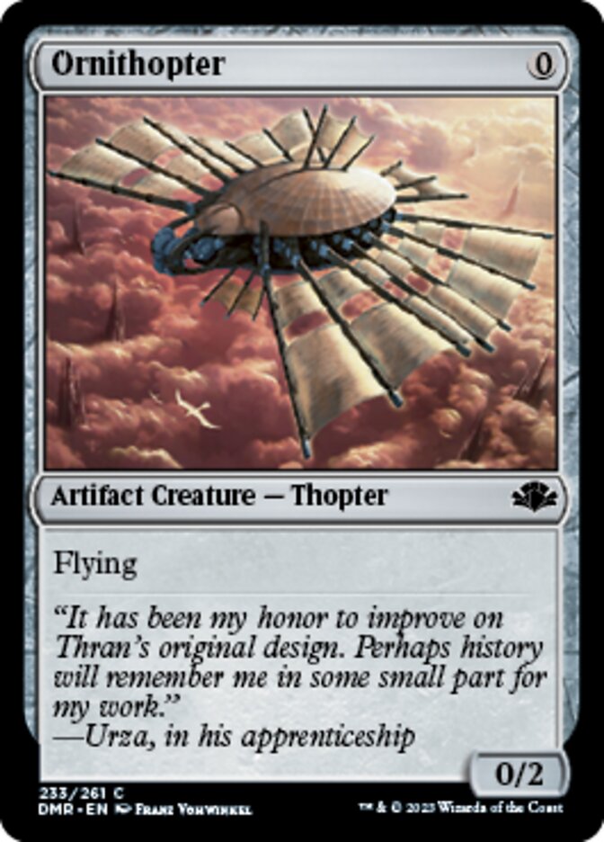 Ornithopter [Dominaria Remastered] | Mindsight Gaming