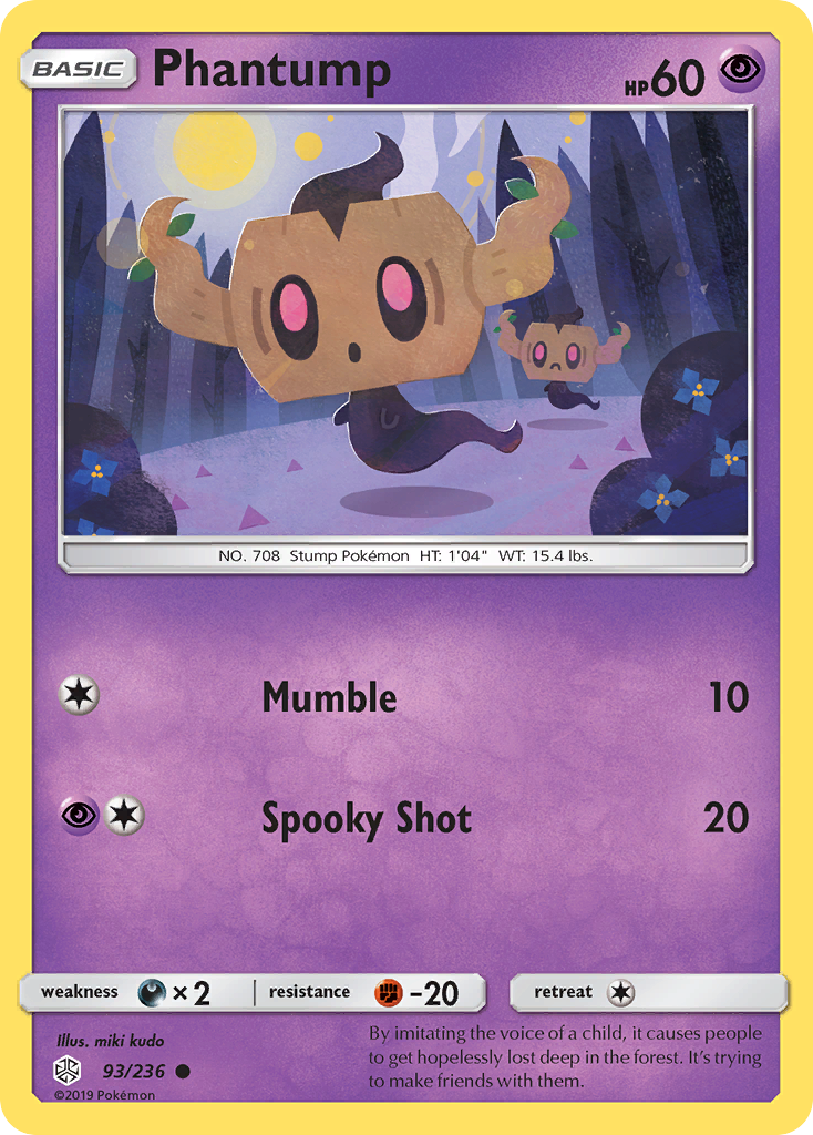 Phantump (93/236) [Sun & Moon: Cosmic Eclipse] | Mindsight Gaming