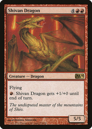 Shivan Dragon [Magic 2014] | Mindsight Gaming