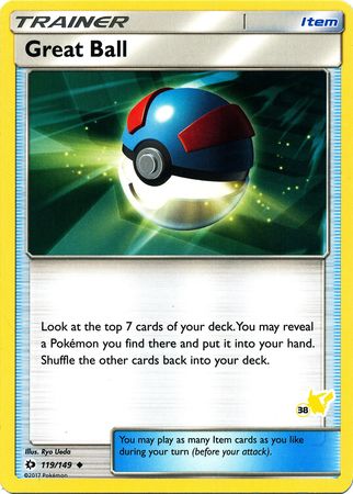 Great Ball (119/149) (Pikachu Stamp #38) [Battle Academy 2020] | Mindsight Gaming