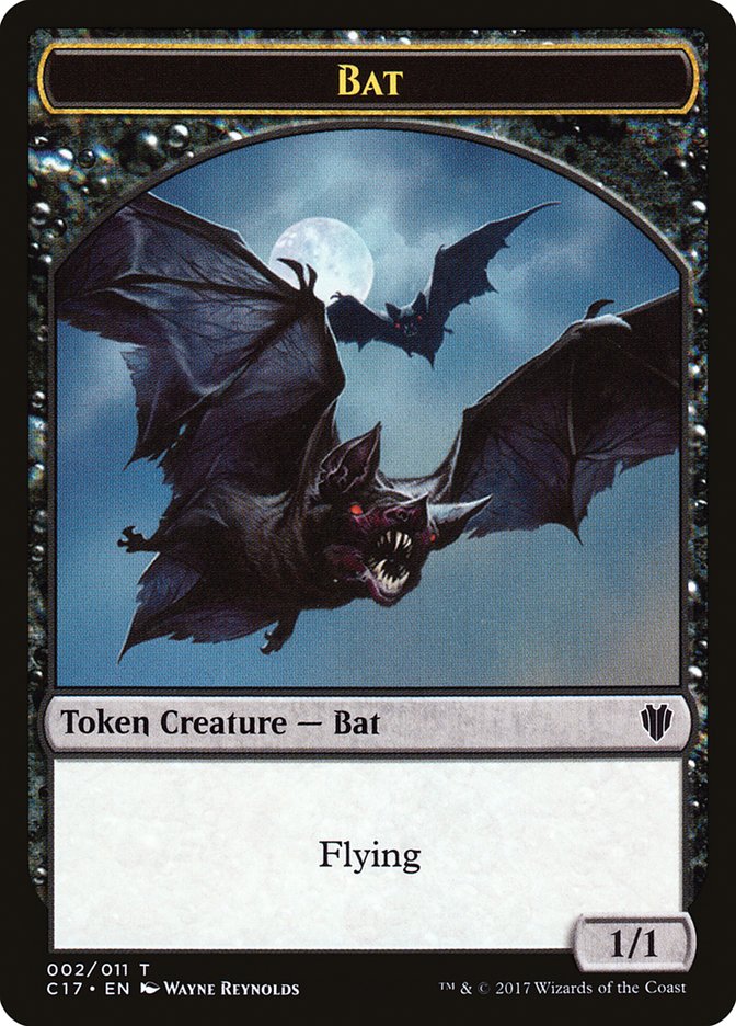 Bat // Vampire Double-sided Token [Commander 2017 Tokens] | Mindsight Gaming