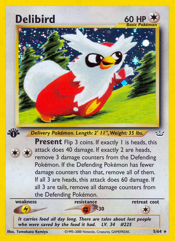 Delibird (5/64) [Neo Revelation 1st Edition] | Mindsight Gaming