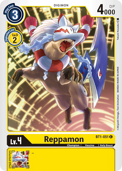 Reppamon [BT1-051] [Release Special Booster Ver.1.0] | Mindsight Gaming