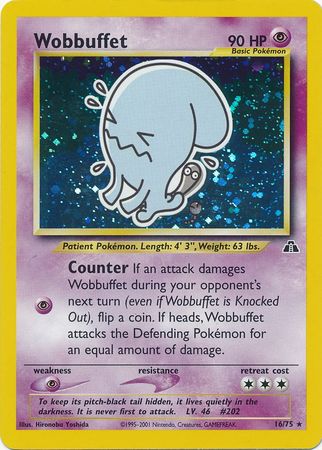 Wobbuffet (16/75) [Neo Discovery Unlimited] | Mindsight Gaming