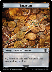 Treasure // Food (0024) Double-Sided Token (Surge Foil) [The Lord of the Rings: Tales of Middle-Earth Tokens] | Mindsight Gaming