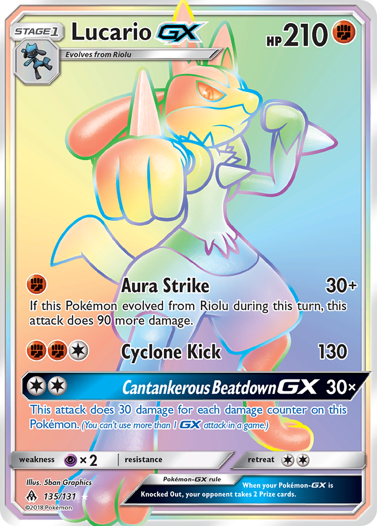 Lucario GX (135/131) [Sun & Moon: Forbidden Light] | Mindsight Gaming