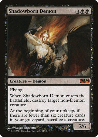 Shadowborn Demon [Magic 2014] | Mindsight Gaming