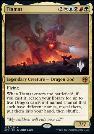 Tiamat (Promo Pack) [Dungeons & Dragons: Adventures in the Forgotten Realms Promos] | Mindsight Gaming