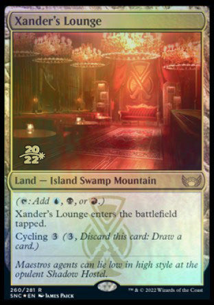 Xander's Lounge [Streets of New Capenna Prerelease Promos] | Mindsight Gaming