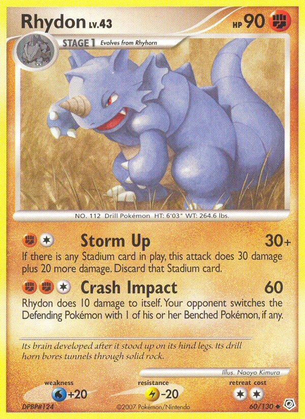 Rhydon (60/130) [Diamond & Pearl: Base Set] | Mindsight Gaming