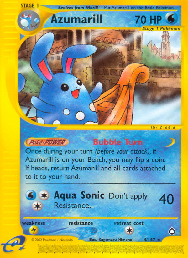 Azumarill (4/147) [Aquapolis] | Mindsight Gaming