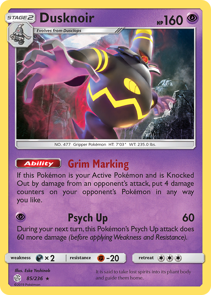 Dusknoir (85/236) [Sun & Moon: Cosmic Eclipse] | Mindsight Gaming