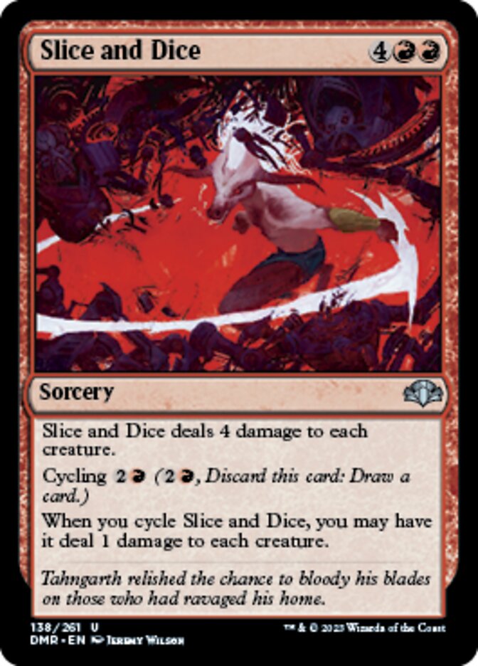 Slice and Dice [Dominaria Remastered] | Mindsight Gaming