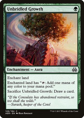 Unbridled Growth [Aether Revolt] | Mindsight Gaming