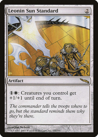 Leonin Sun Standard [Mirrodin] | Mindsight Gaming