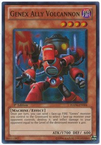 Genex Ally Volcannon [HA04-EN004] Super Rare | Mindsight Gaming