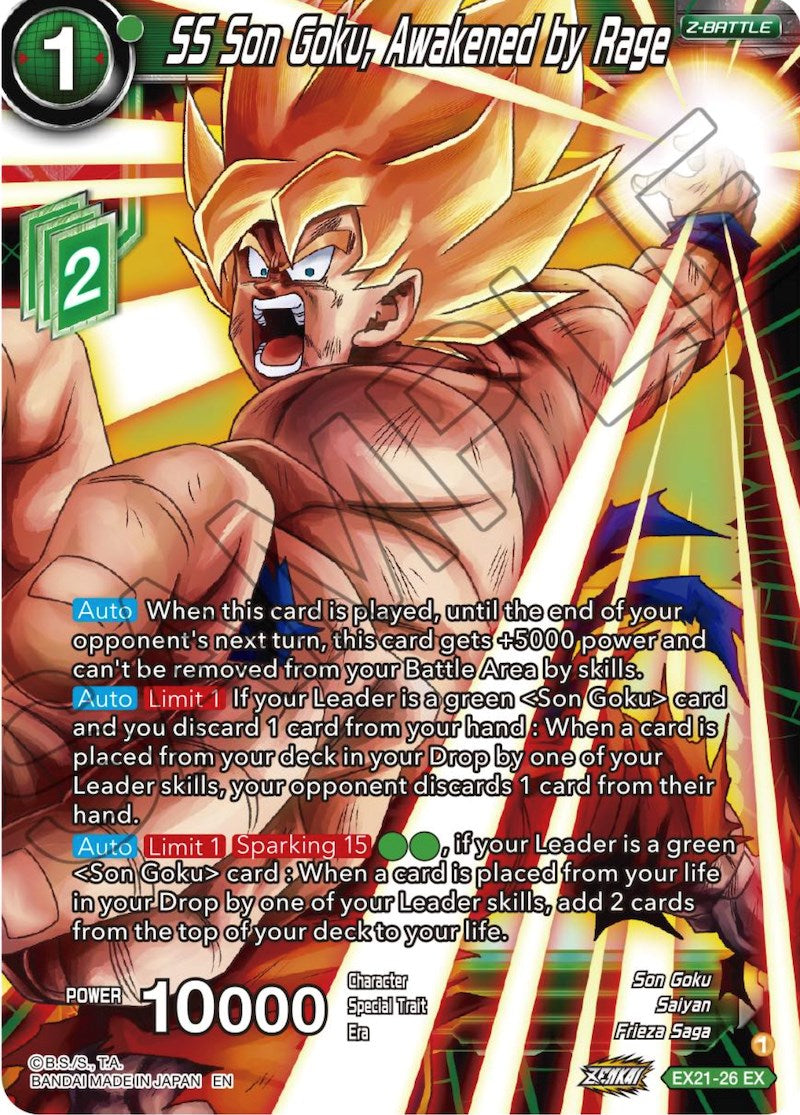 SS Son Goku, Awakened by Rage (EX21-26) [5th Anniversary Set] | Mindsight Gaming