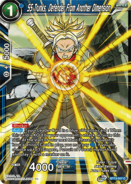 SS Trunks, Defender From Another Dimension (Common) [BT13-057] | Mindsight Gaming