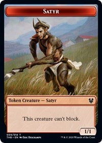 Satyr // Nightmare Double-sided Token [Theros Beyond Death Tokens] | Mindsight Gaming