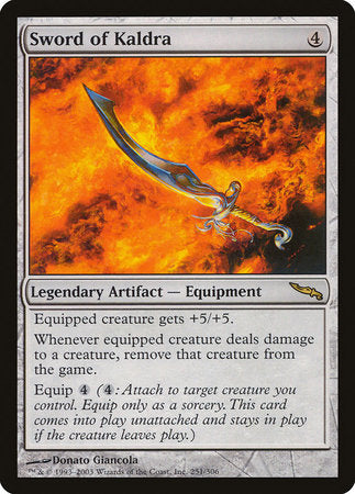 Sword of Kaldra [Mirrodin] | Mindsight Gaming