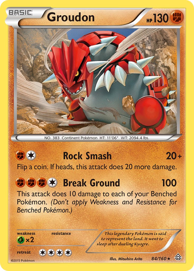 Groudon (84/160) (Theme Deck Exclusive) [XY: Primal Clash] | Mindsight Gaming